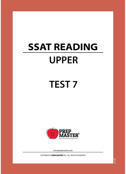 SSAT Reading Full Set 40Q - Test 7
